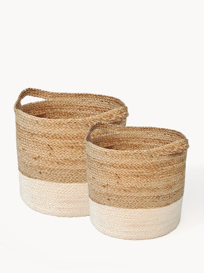 Jute Basket I Kata Colorblock